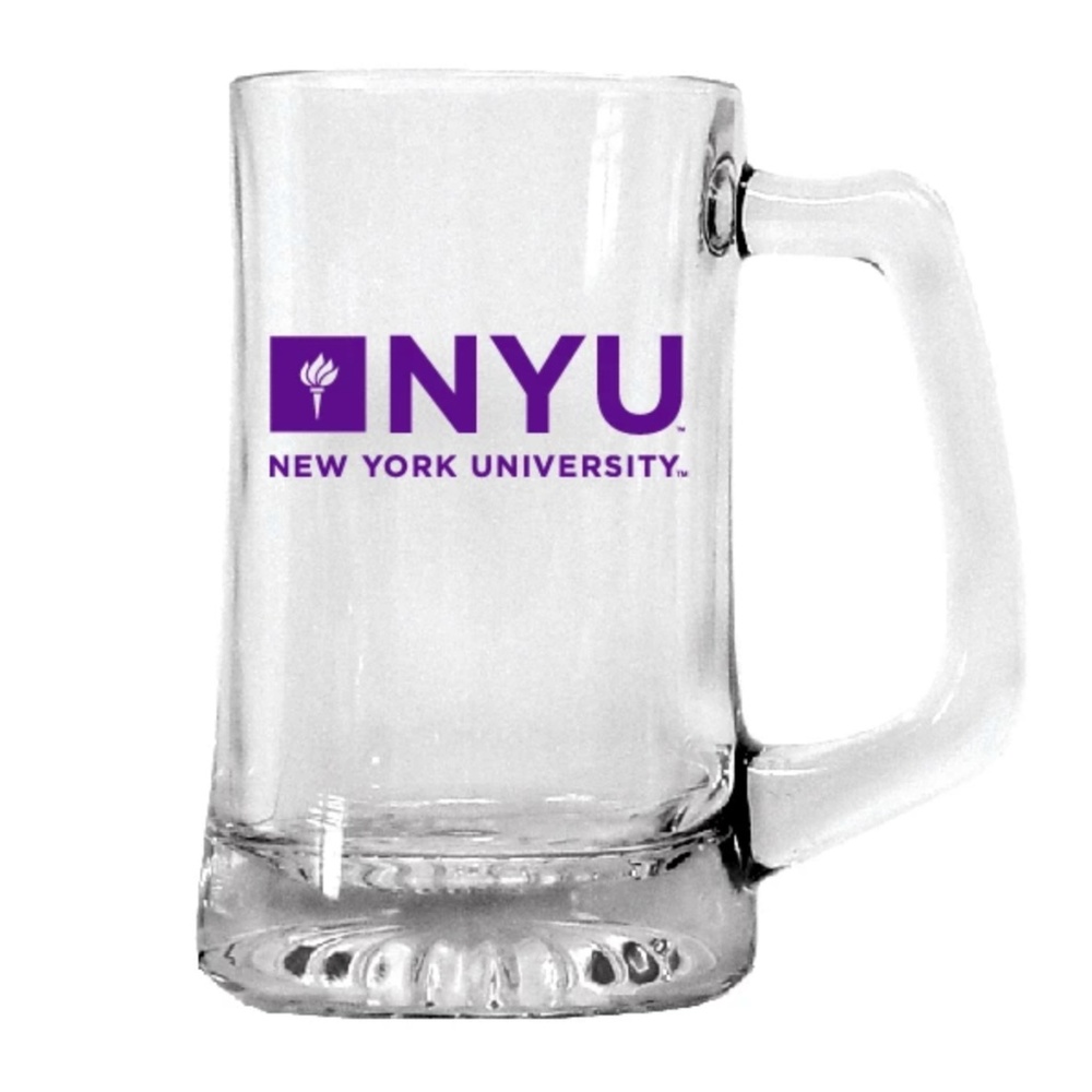 New York University NYU 25oz Glass Sport Mug